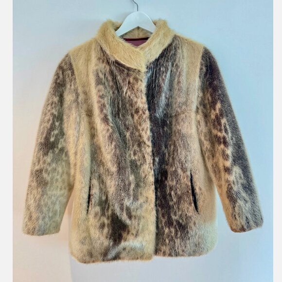 Genuine Sealskin Winter Coat and Mits Chevron Fur Seal Vintage Unisex Canada - Picture 2 of 16